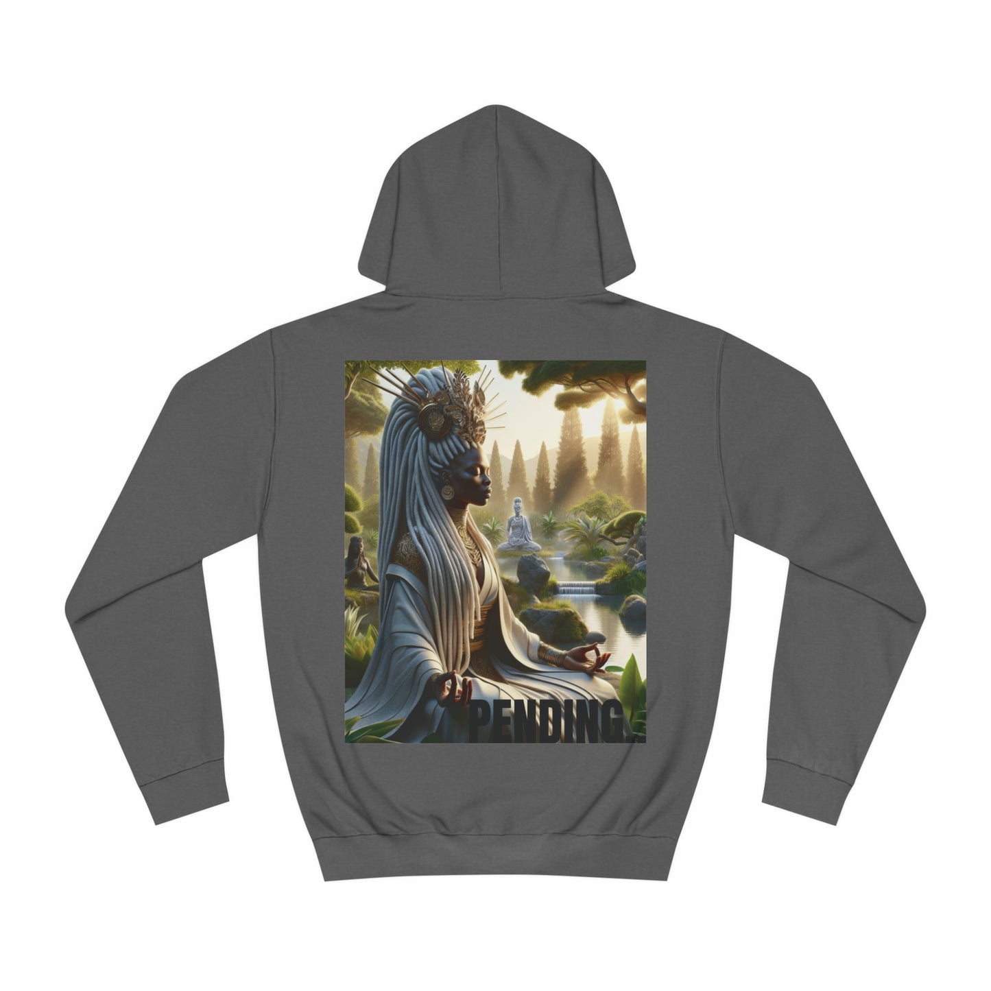 Unisex Printed Hoodie - Meditating Woman