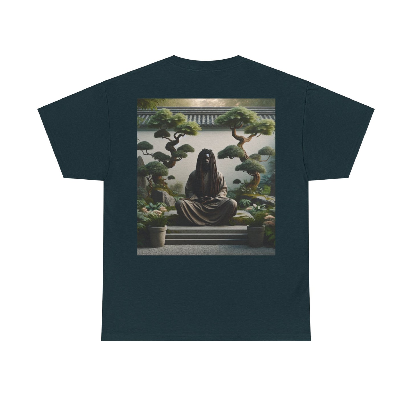 Unisex Heavy Cotton T-Shirt- Meditating Man