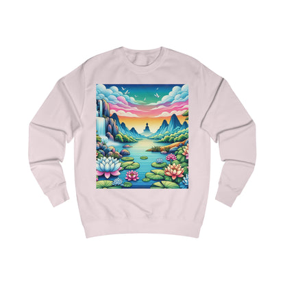 Meditating Printed Unisex Sweatshirt