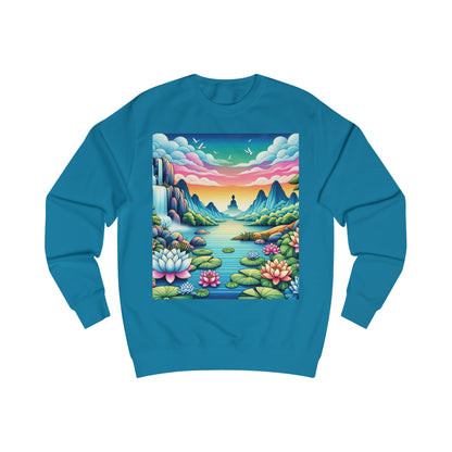 Meditating Printed Unisex Sweatshirt