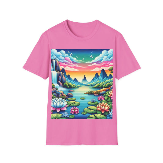 Unisex  Meditating Printed T-Shirt