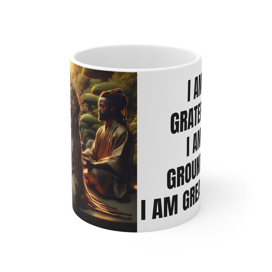 Meditating Parent and Child Printed Coffee Cups